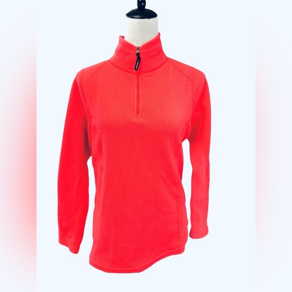 Kirkland signature quarters zip pull over sweater color is hot pink - Picture 1 of 6